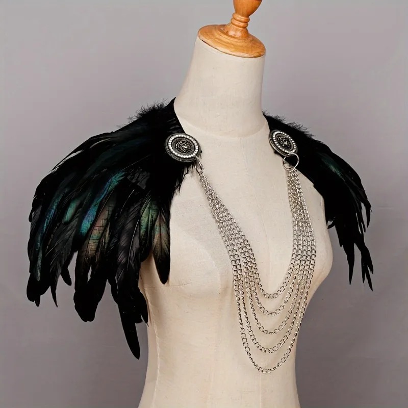 Women'S Viking Accessories - 1 szt. Peleryna z piór w