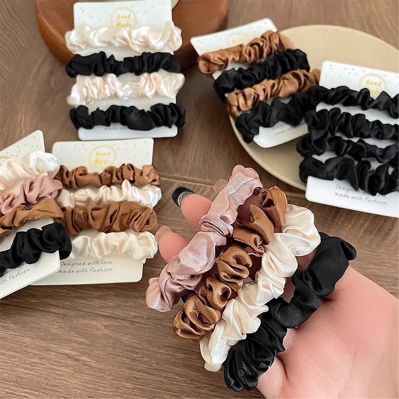 Accessories Brand For Women - 3 sztuk/partia luksusowej marki jednokolorowe satynowe