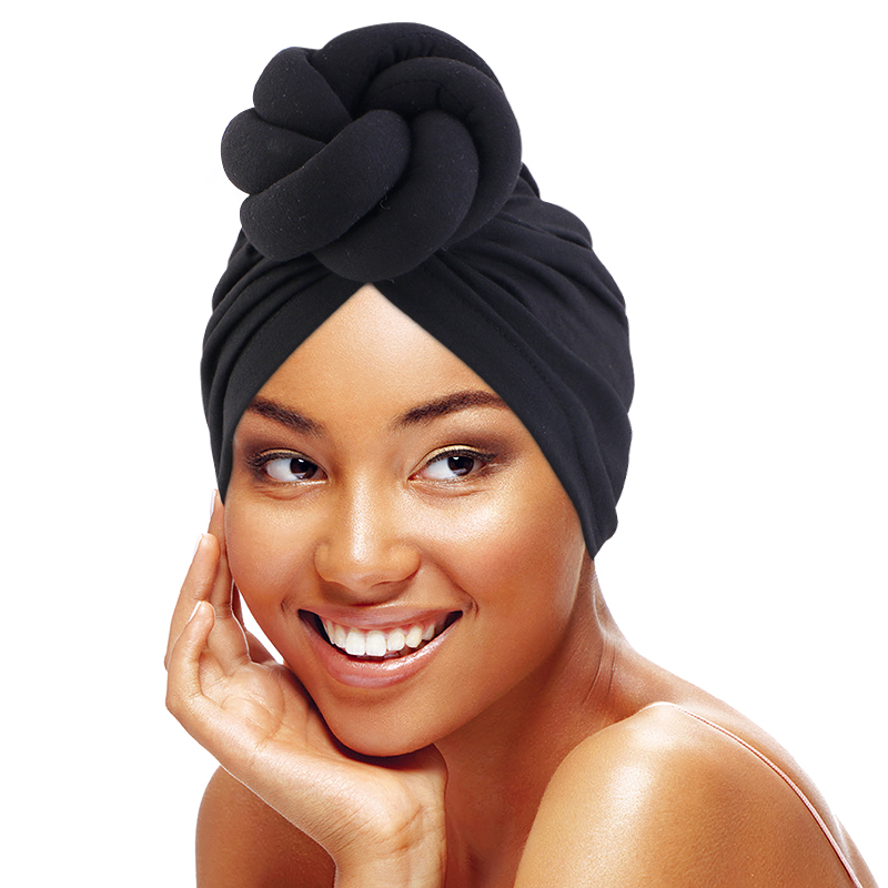 Women'S African Accessories - Duży kwiat kabel wiązane turban chusta
