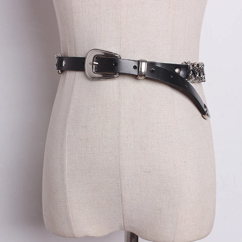 Kobiety Hip Hop metalowy pasek – Women'S Jeans Accessories Chain recenzja i cena
