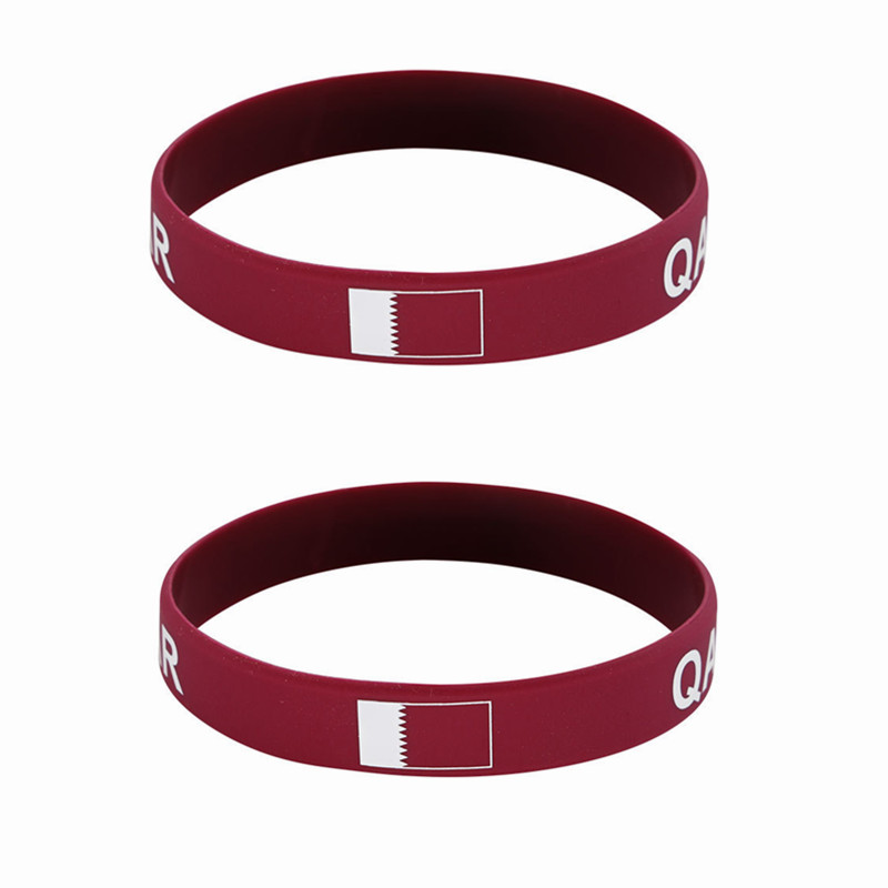2pcs Qatar Flag Silicone Brace – Women Accessories Qatar recenzja i cena