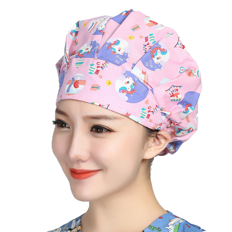 Bouffant Scrubs czapki Cartoon – Women'S Work Accessories recenzja i cena