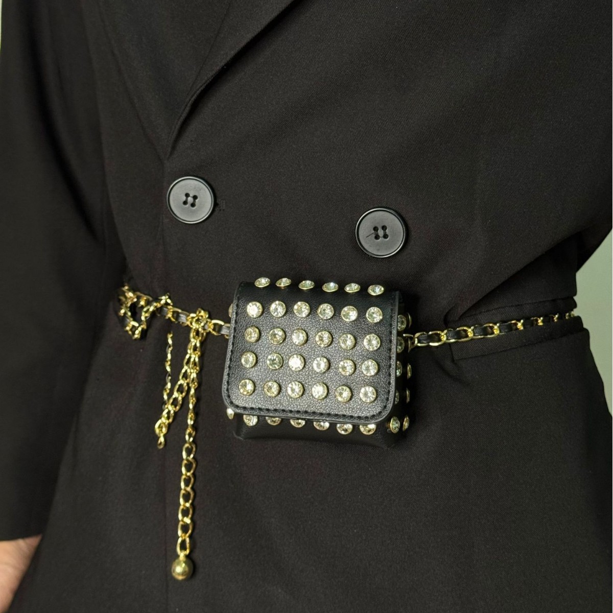 Modna mini saszetka biodrowa z – Women'S Jeans Accessories Chain recenzja i cena