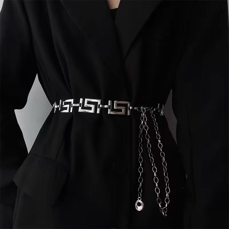 Łańcuszek do talii z metalu z  – Women'S Jeans Accessories Chain recenzja i cena