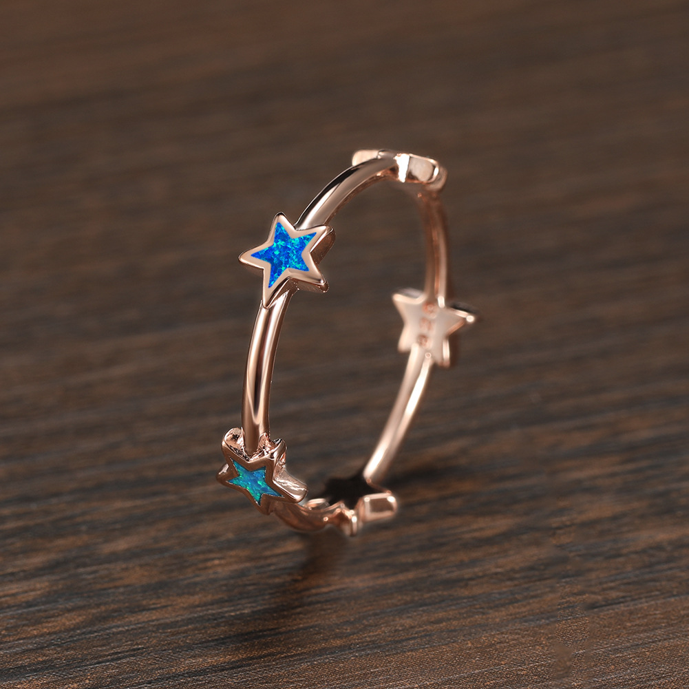 Biały Pierścień z Pentagramem  – Women'S Accessories Australia recenzja i cena