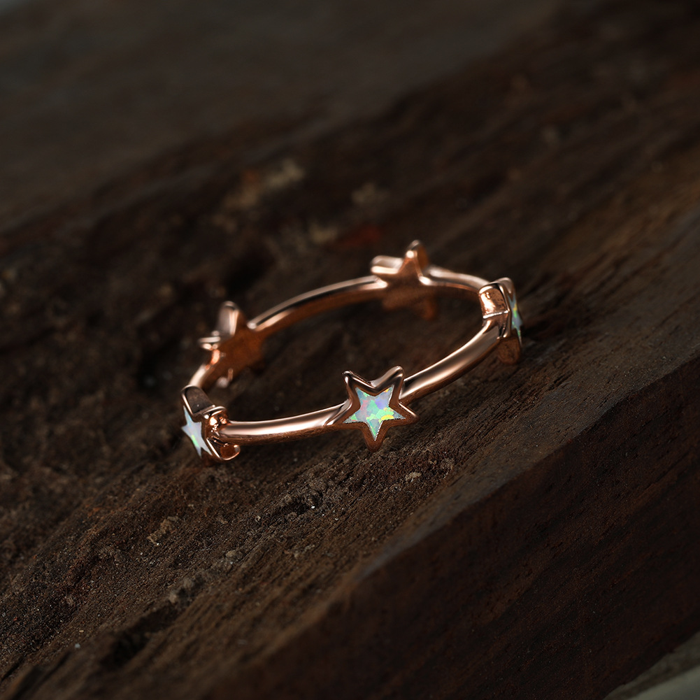 Biały Pierścień z Pentagramem  – Women'S Accessories Australia recenzja i cena