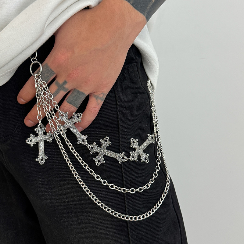 Modny Punk Metalowy Łańcuszek  – Women'S Jeans Accessories Chain recenzja i cena