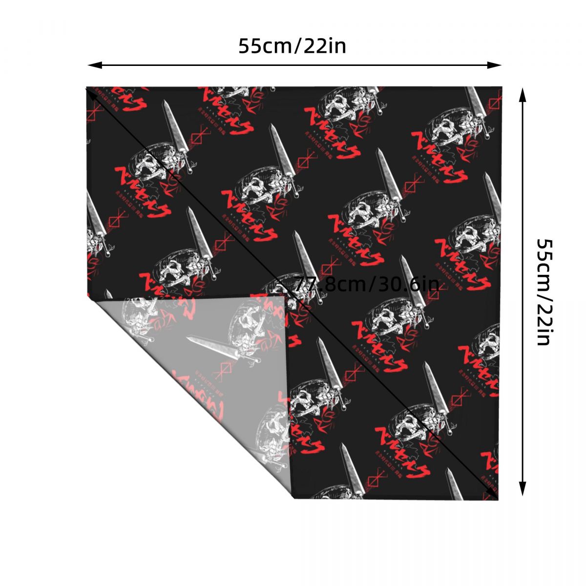 55CM B-Berserks Bandana na Świ – Accessories Brand For Women recenzja i cena