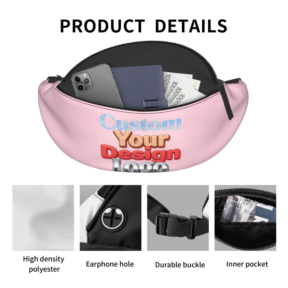 Personalizowana saszetka biodr – Women Accessories Logo Design recenzja i cena