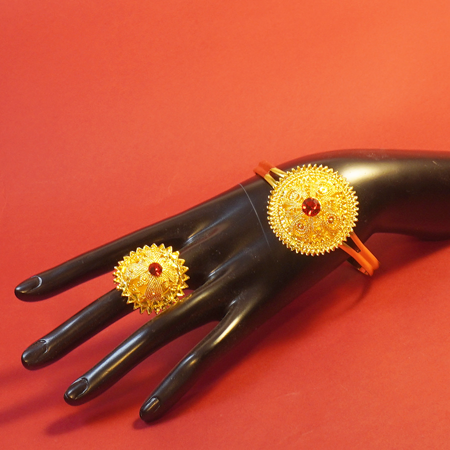 Złote, modne etiopskie kolczyk – Women'S African Accessories recenzja i cena