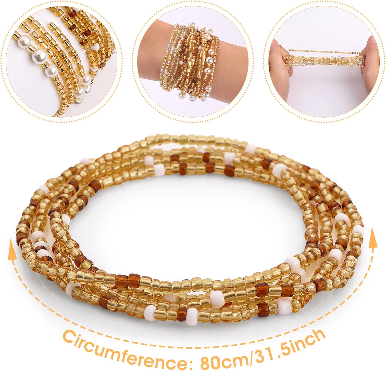 Koraliki na talię dla kobiet,  – Women'S African Accessories recenzja i cena
