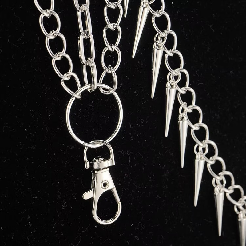 Warstwa 3 Punk Chain na dżinsa – Women'S Jeans Accessories Chain recenzja i cena